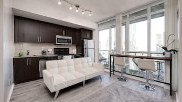Modern open concept living space