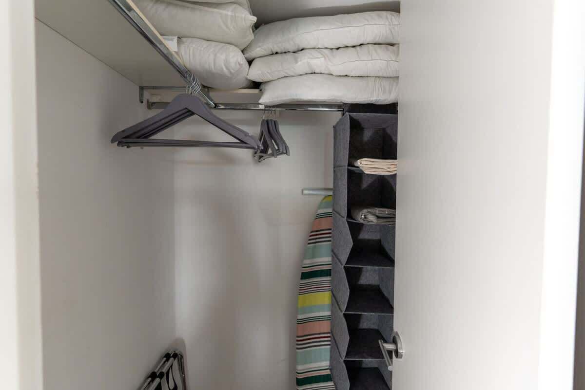 Stay organized in this spacious closet