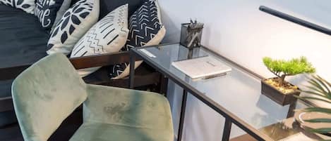 Dedicated workspace area.