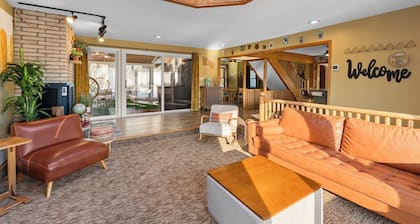 Mid-Century Retreat w/ Sauna & Bar
