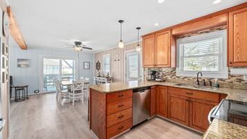 Microwave, oven, stovetop, dishwasher