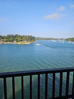 Standaard appartement, uitzicht op strand | Terras