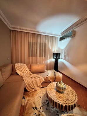 Living area - Superbe appartement au cœur de Marrakech (Marrakech)