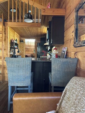 Interior - Riverfront Escape: Fire Pit, private hot tub, river fun, sleeps 6 (Newland)