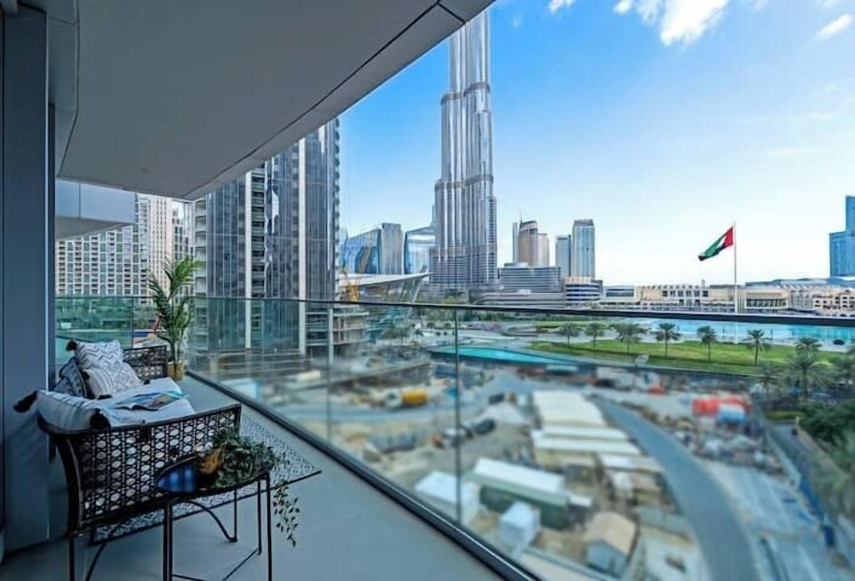 Luksus-lejlighed - balkon - byudsigt | Udsigt fra balkon