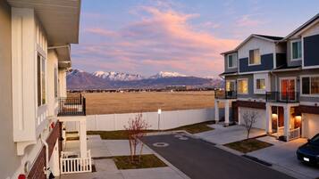 Snowy Mountain View at Twilight