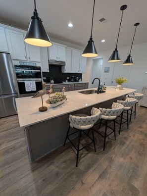 Private kitchen - • Elevated Coastal Living Private Retreat Near Holden Beach (Supply)