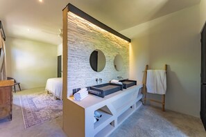 Comfort Double Room, Garden View, Beachside | In-room safe, laptop workspace, free WiFi - Casa Tribu (Tulum)