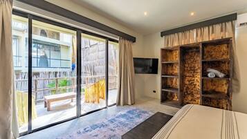 Comfort Double Room, Garden View, Beachside | In-room safe, laptop workspace, free WiFi