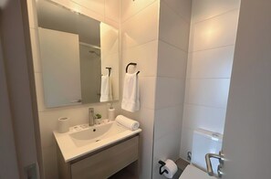 Standard-Apartment | Badezimmer | Dusche, Haartrockner, Handtücher, Seife