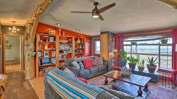 Télévision, cheminée