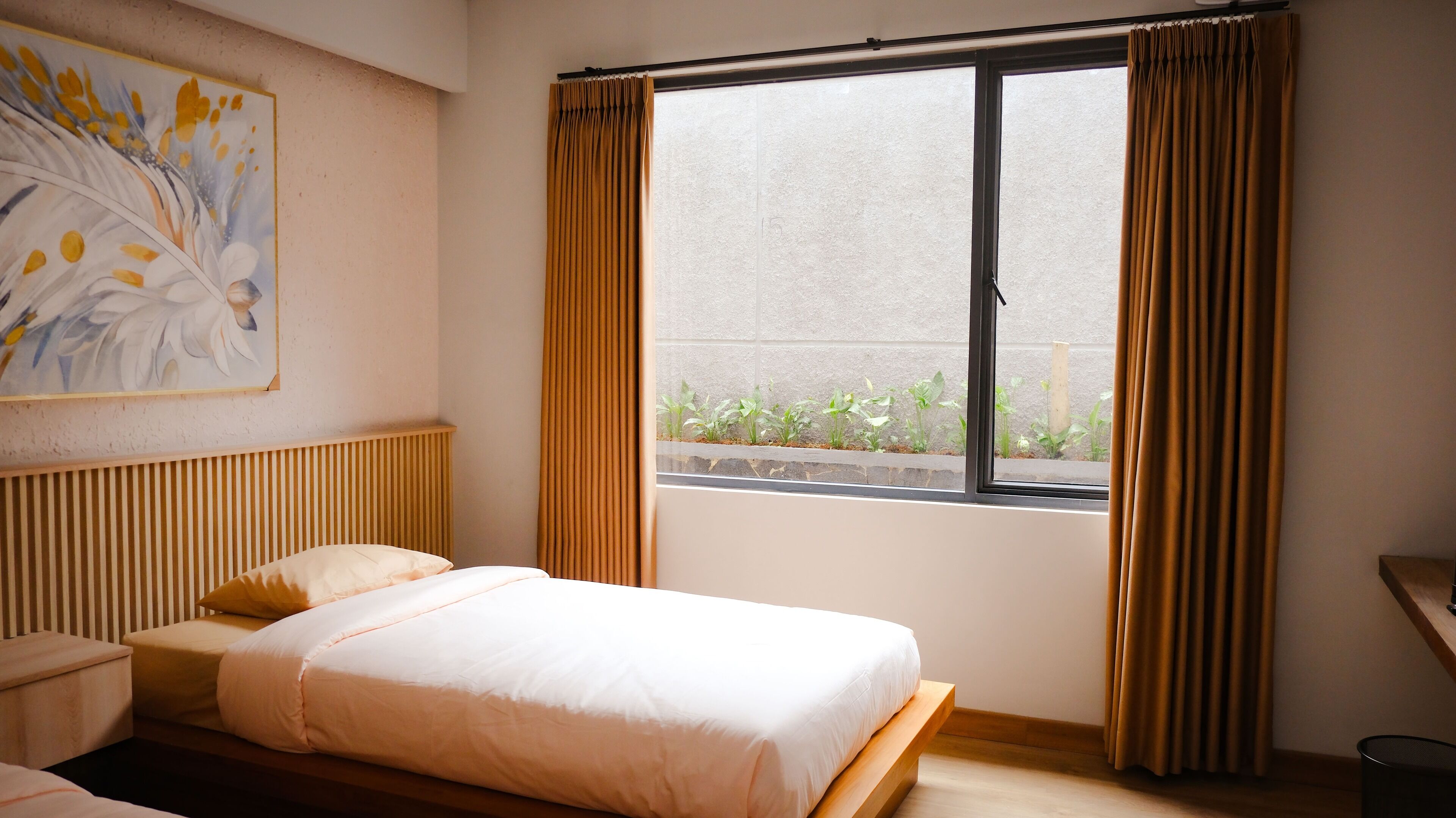 Chambre Deluxe avec lits jumeaux, vue jardin