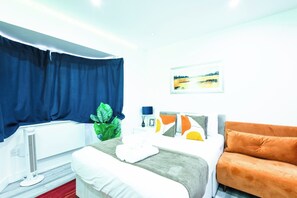 1 makuuhuone, silitysrauta/-lauta, Wi-Fi, vuodevaatteet