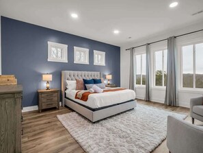 5 bedrooms, iron/ironing board, travel cot, WiFi