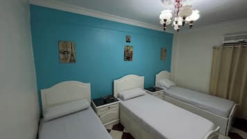 2 bedrooms, internet, bed sheets