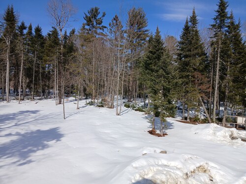 Simple cabin on 26 acres with direct access to ITS and four wheeler trails.