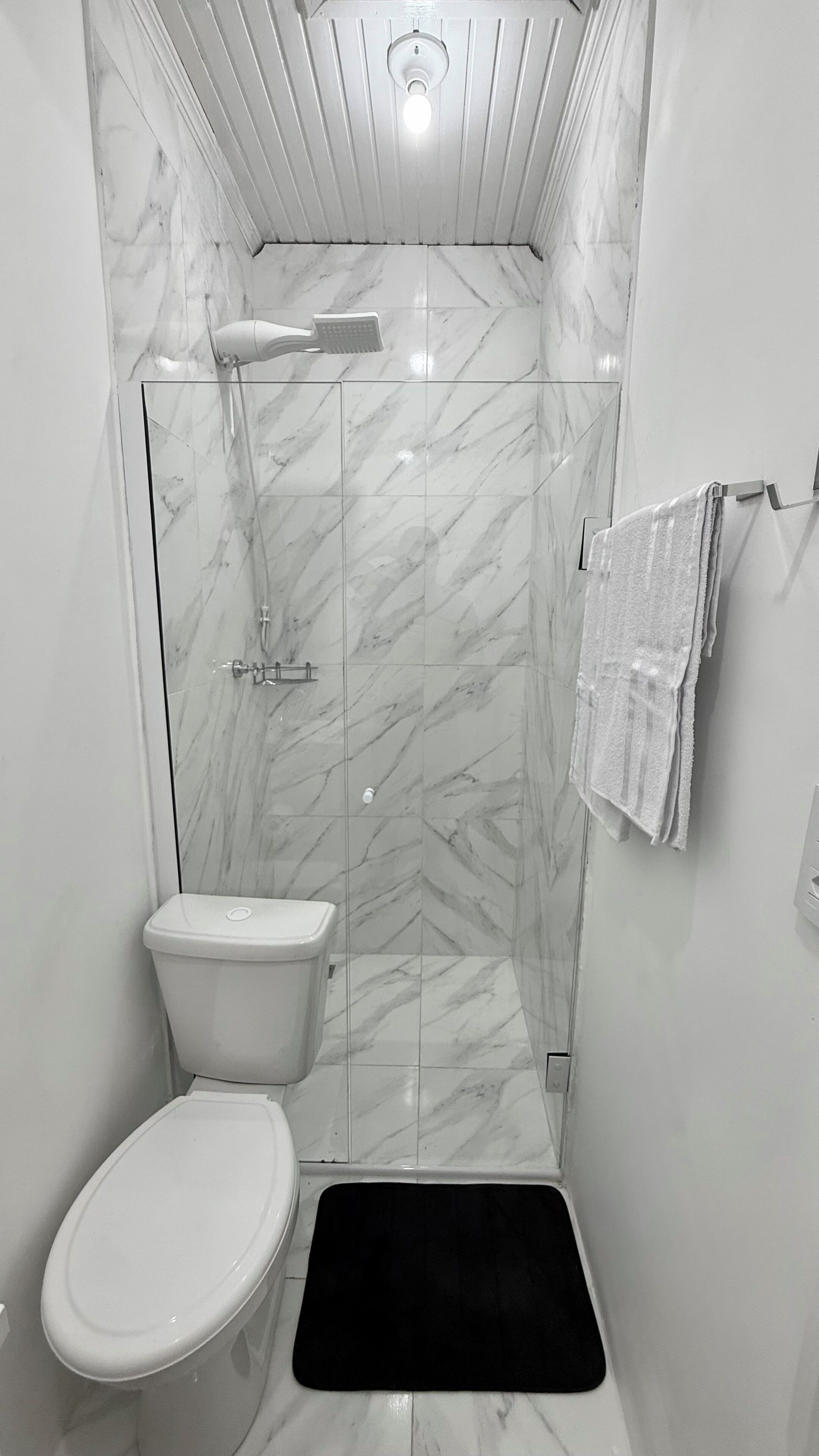 Serviettes fournies, savon, papier toilette