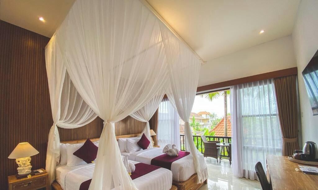 Deluxe Twin Room, Balcony, Garden View