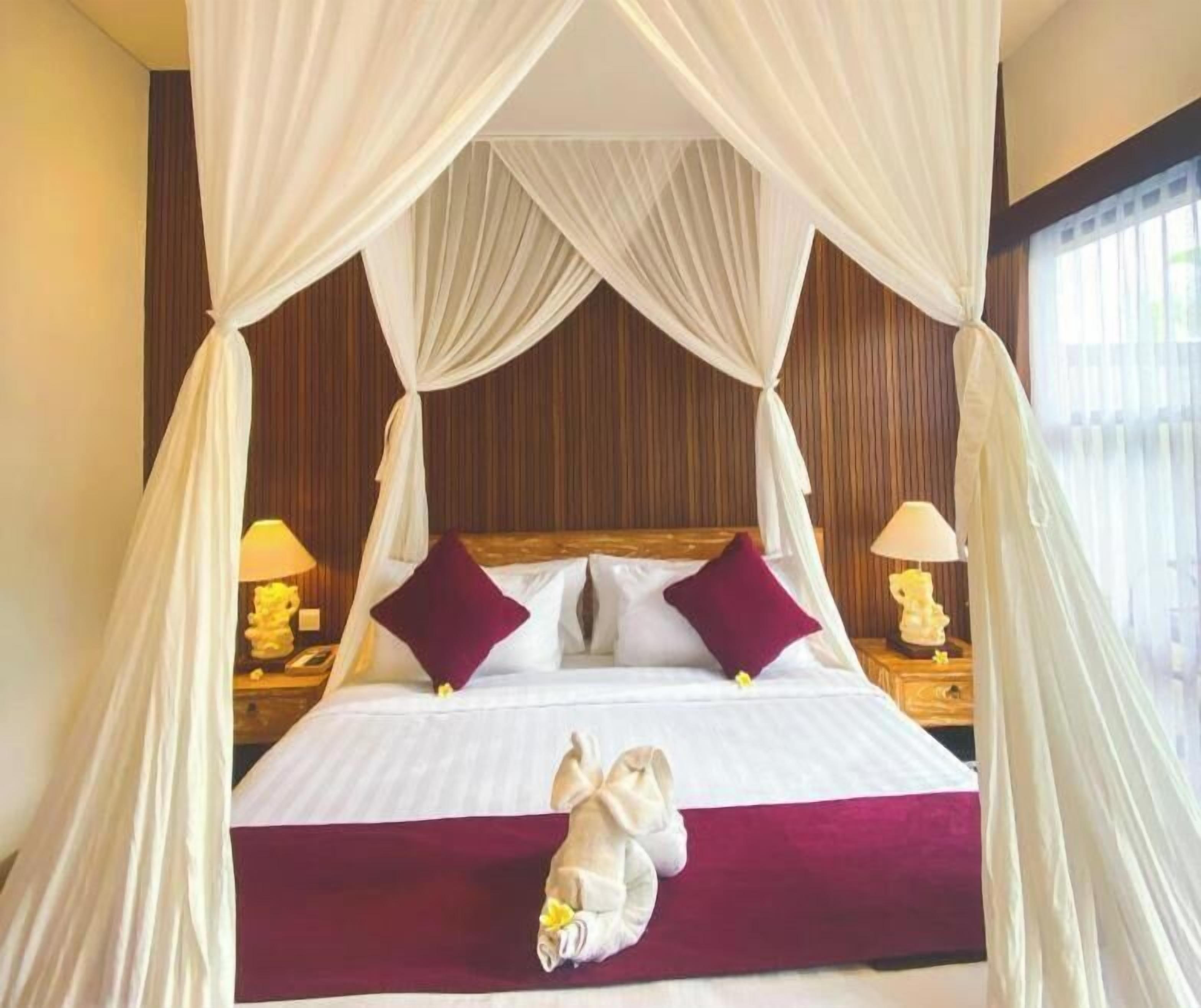 Kahden hengen deluxe-huone, parveke, näköala puutarhaan