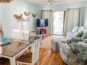 Smart TV - 3-bedroom condo at Ocean Isle Beach with ocean view. (Ocean Isle Beach)