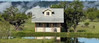 Cozy little pond-side cabin is located just outside of Kooskia