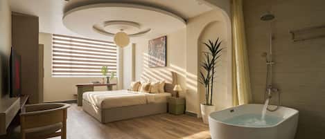 Honeymoon Double Room | Premium bedding, minibar, individually furnished, desk