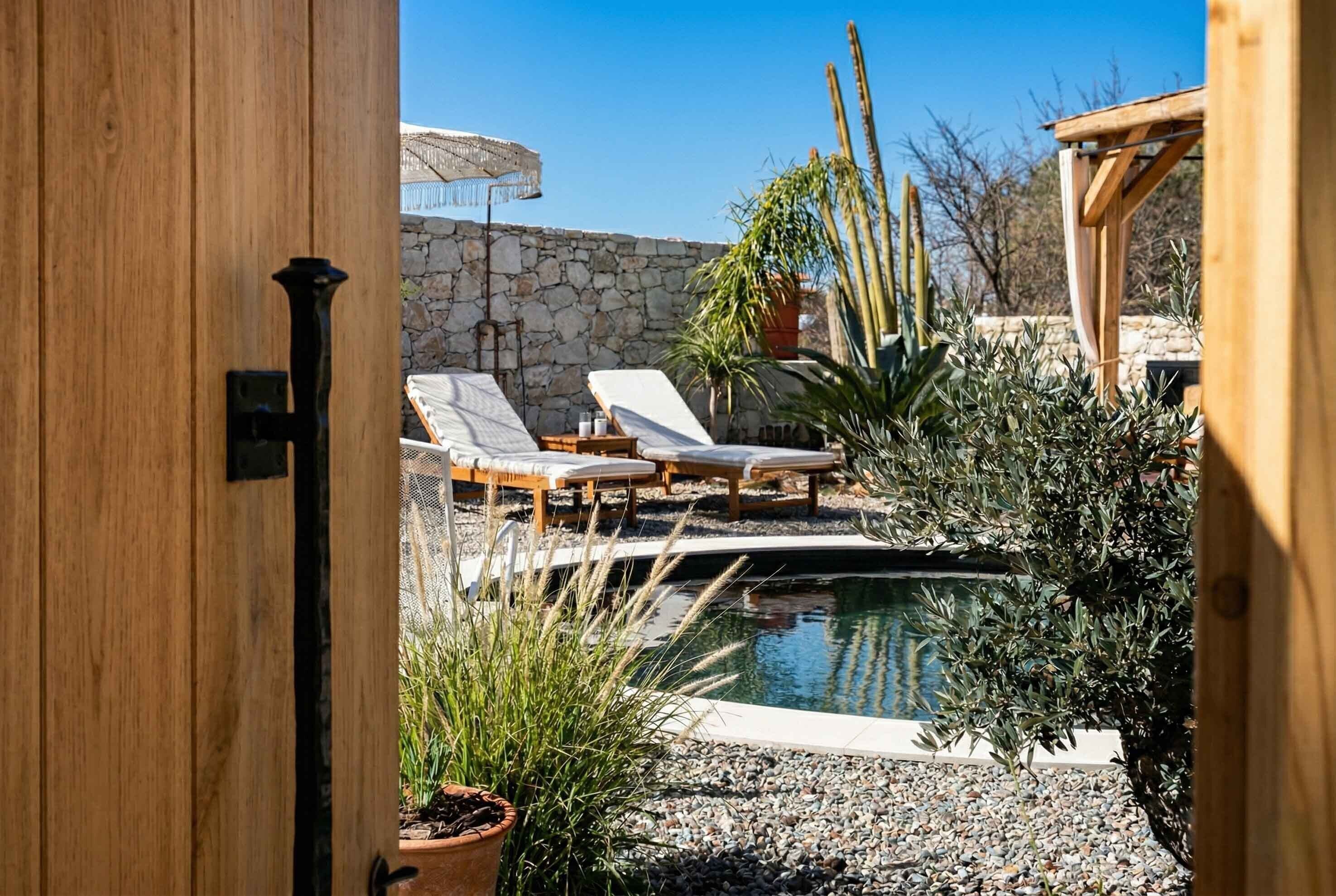 Una piscina riscaldata