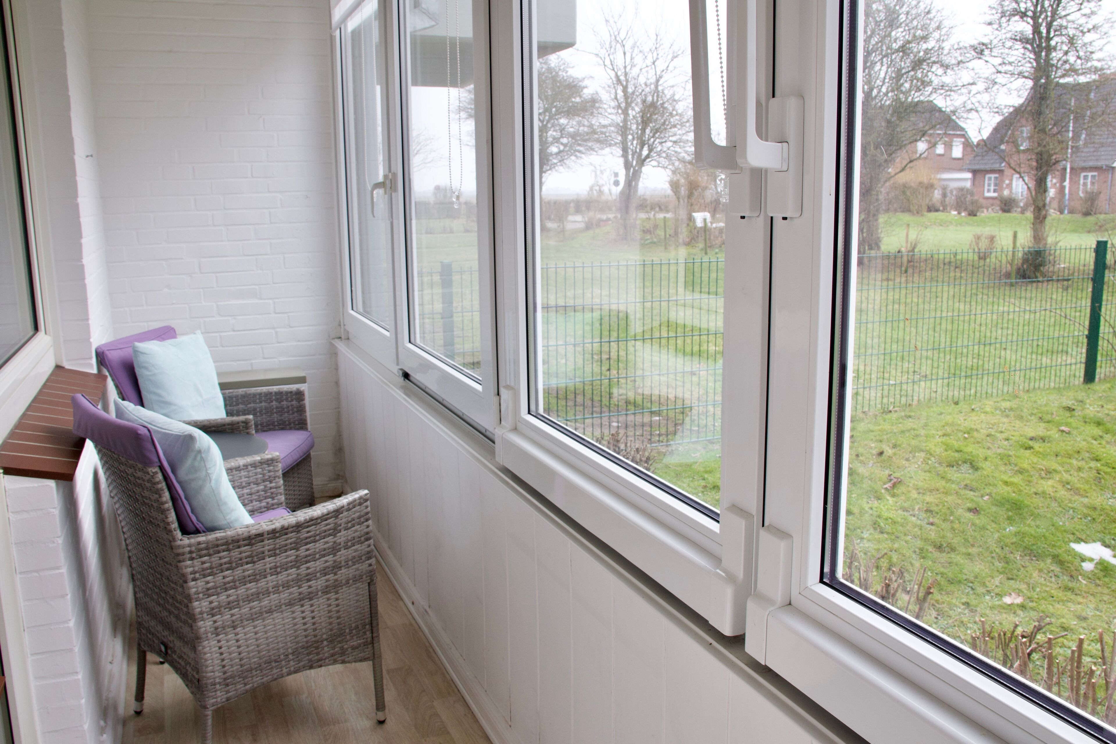 Loggia mit Blick ins Grüne