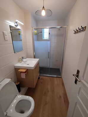 Shower, hair dryer, towels - DIRECT BEACH ACCESS HOUSE WITH TERRACE (Poggio-Mezzana)