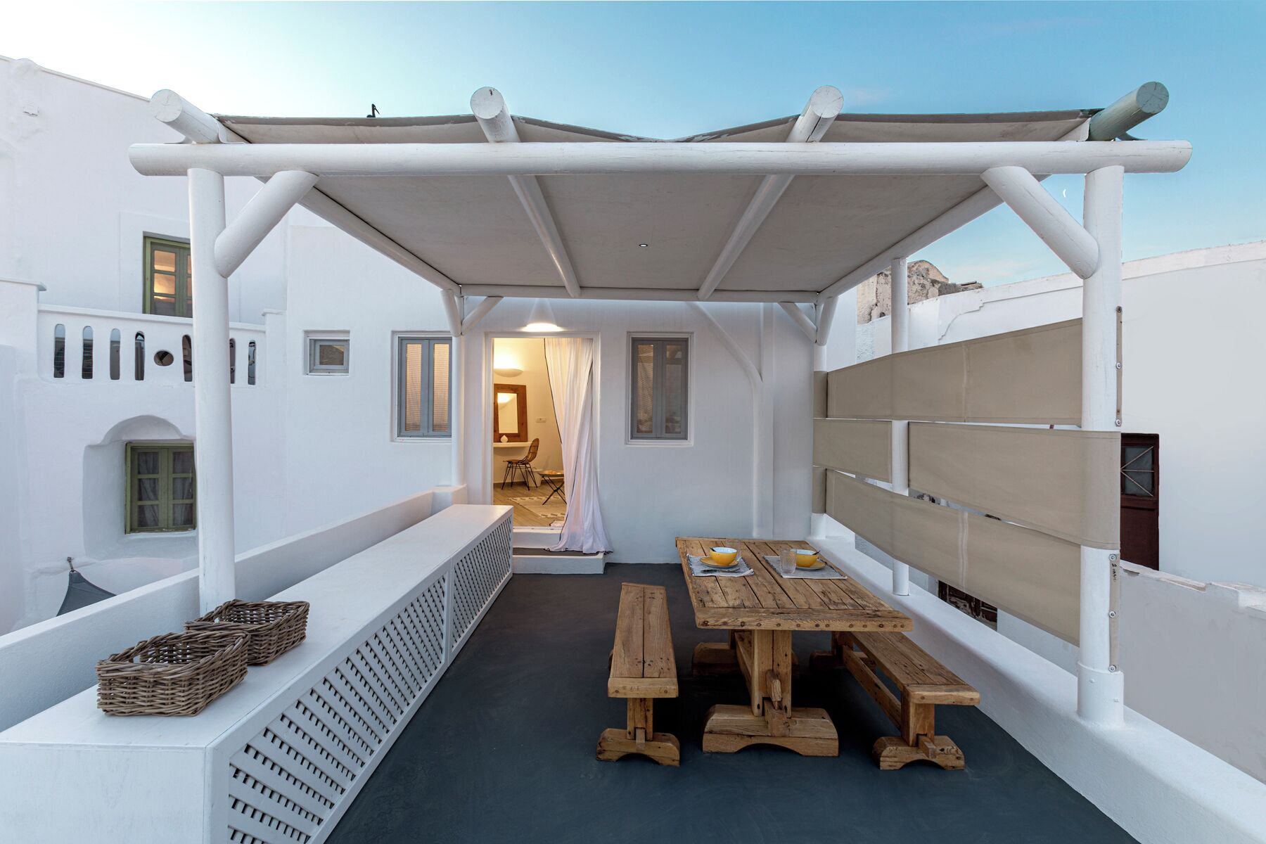 Traditional-Studiosuite, Stadtblick | Speisen im Freien