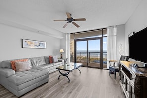TV - By the Beachfront Oasis: Luxurious 2BR Oceanfront Condo (North Myrtle Beach)
