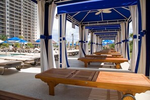 Terrace/patio - By the Beachfront Oasis: Luxurious 2BR Oceanfront Condo (North Myrtle Beach)