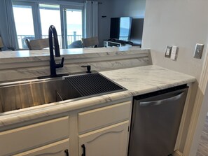 Fridge, microwave, oven, stovetop - Oceanfront Condo sleeps 4 (Old Orchard Beach)
