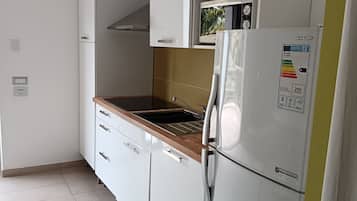 Appart'hĂŽtel, cuisine, vue mer