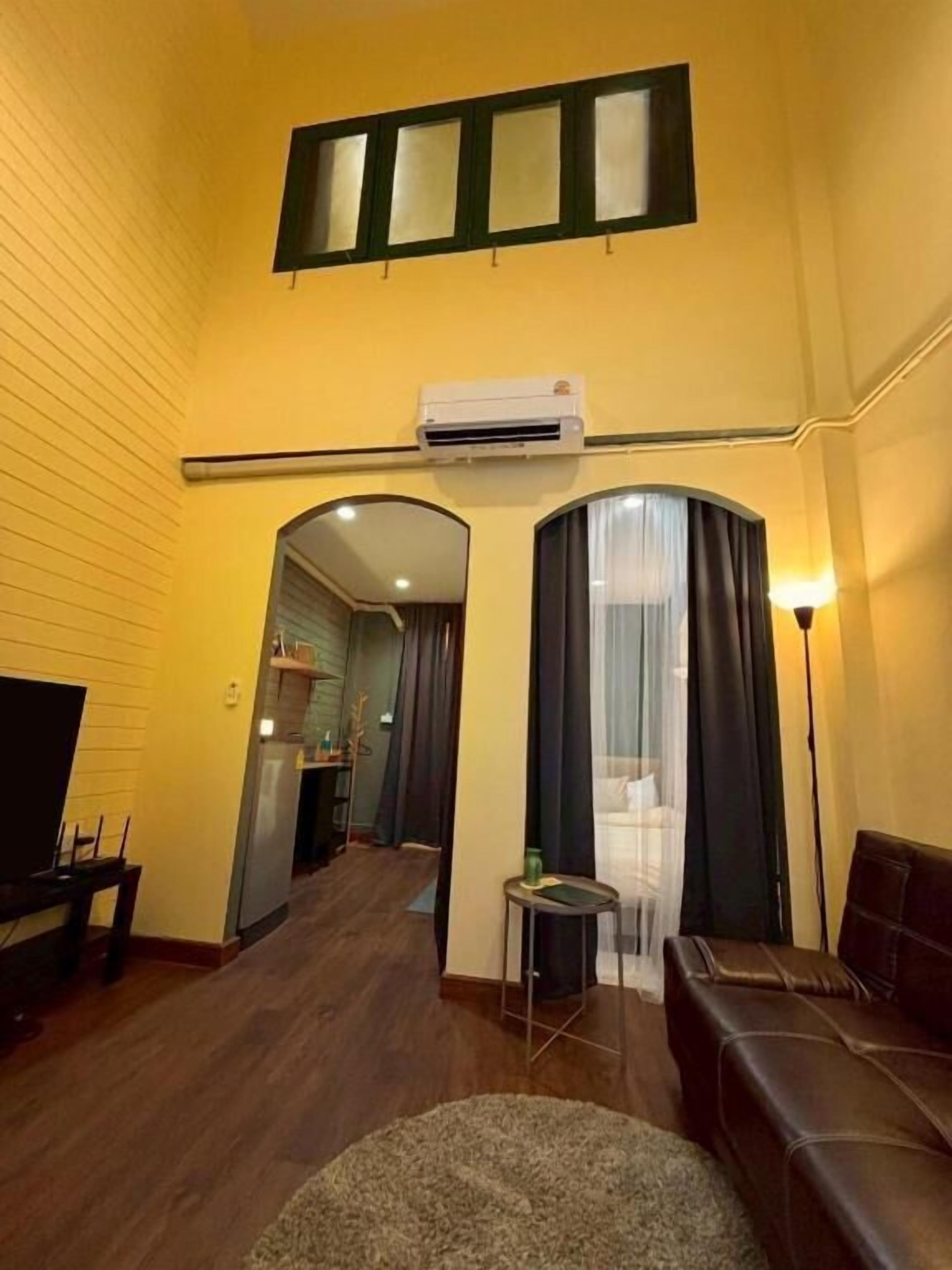 Apartemen, pemandangan kebun