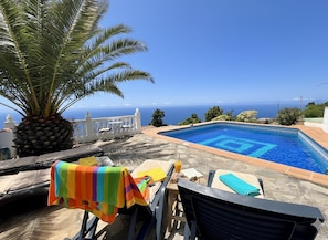 House | Pool | Indoor pool, outdoor pool - Casa Polear With Private Pool and sea Views (Puntagorda)
