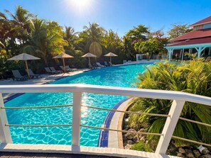 Outdoor pool - APT GWACAM 4p VUE MER VILLAGE VAC STE ANNE LE HELLEUX (Sainte-Anne)