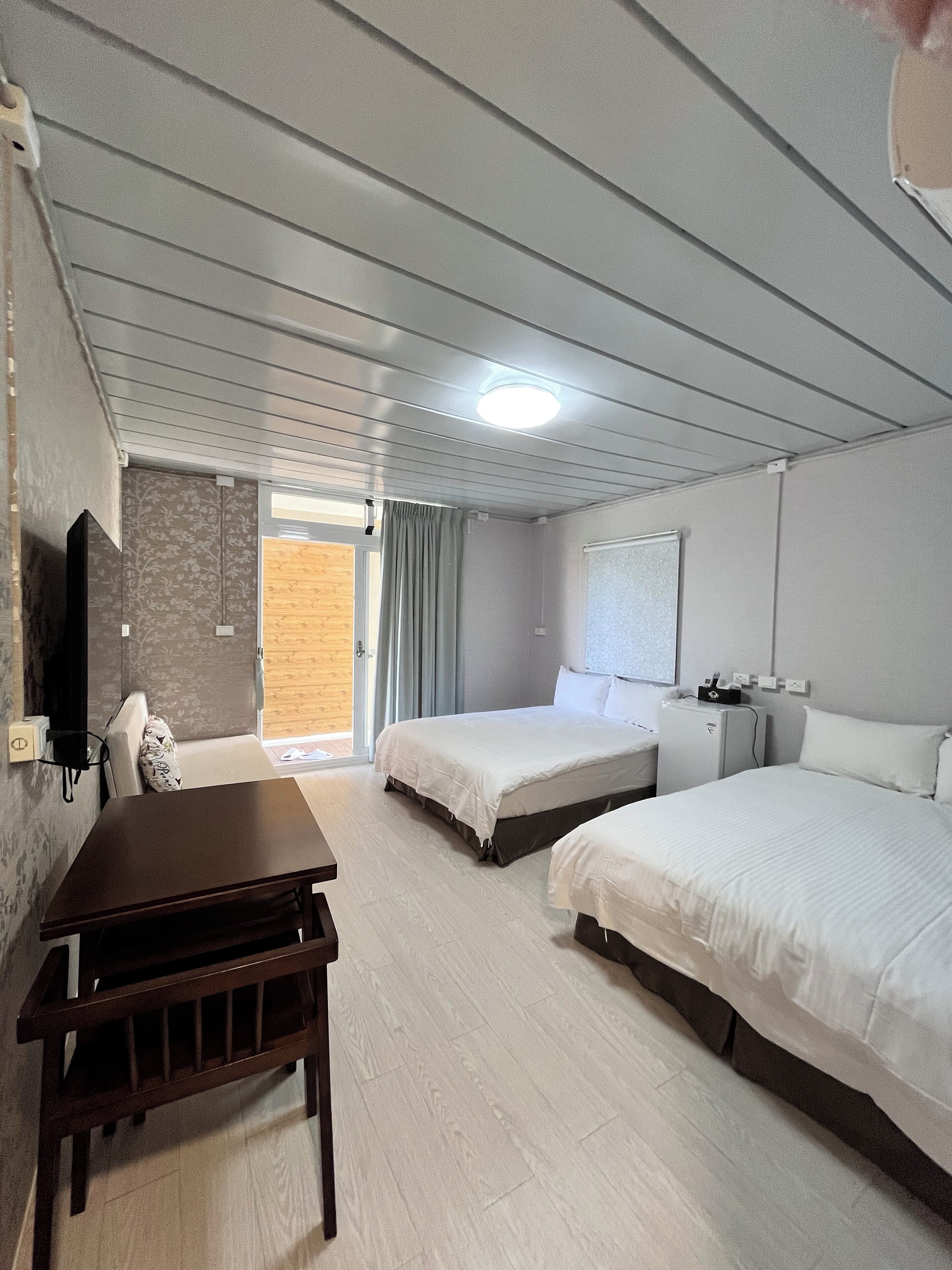 Comfort Quadruple Room, Courtyard View | Desk, laptop workspace, free WiFi