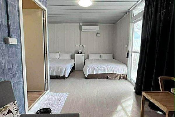 Comfort Quadruple Room, Courtyard View | Desk, laptop workspace, free WiFi