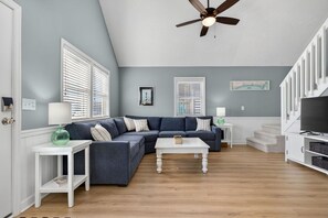 Ferienhaus, 3 Schlafzimmer | Wohnbereich | Smart-TV