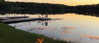 Charming 3-bedroom house perched on Lake Bijou, the Belle of Bijou