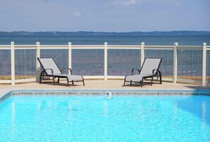 Pool - TC Retreat | Beachfront, Heated Outdoor Pool,  Stunning Views (Traverse City)