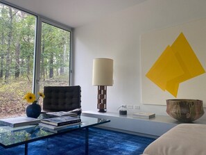 Interior - A modern masterpiece, The Glass House Water Mill, private & surrounded by nature (Water Mill)