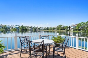 Outdoor dining - New to Rental Market! Carillon Beach Beauty! Located Across from Beach Walkover! (Panama City Beach)