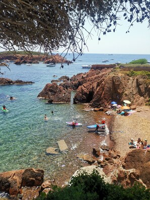 Sun-loungers - La Mer Veille - Terrace with sea view. Pets welcome! (Saint-Raphaël)