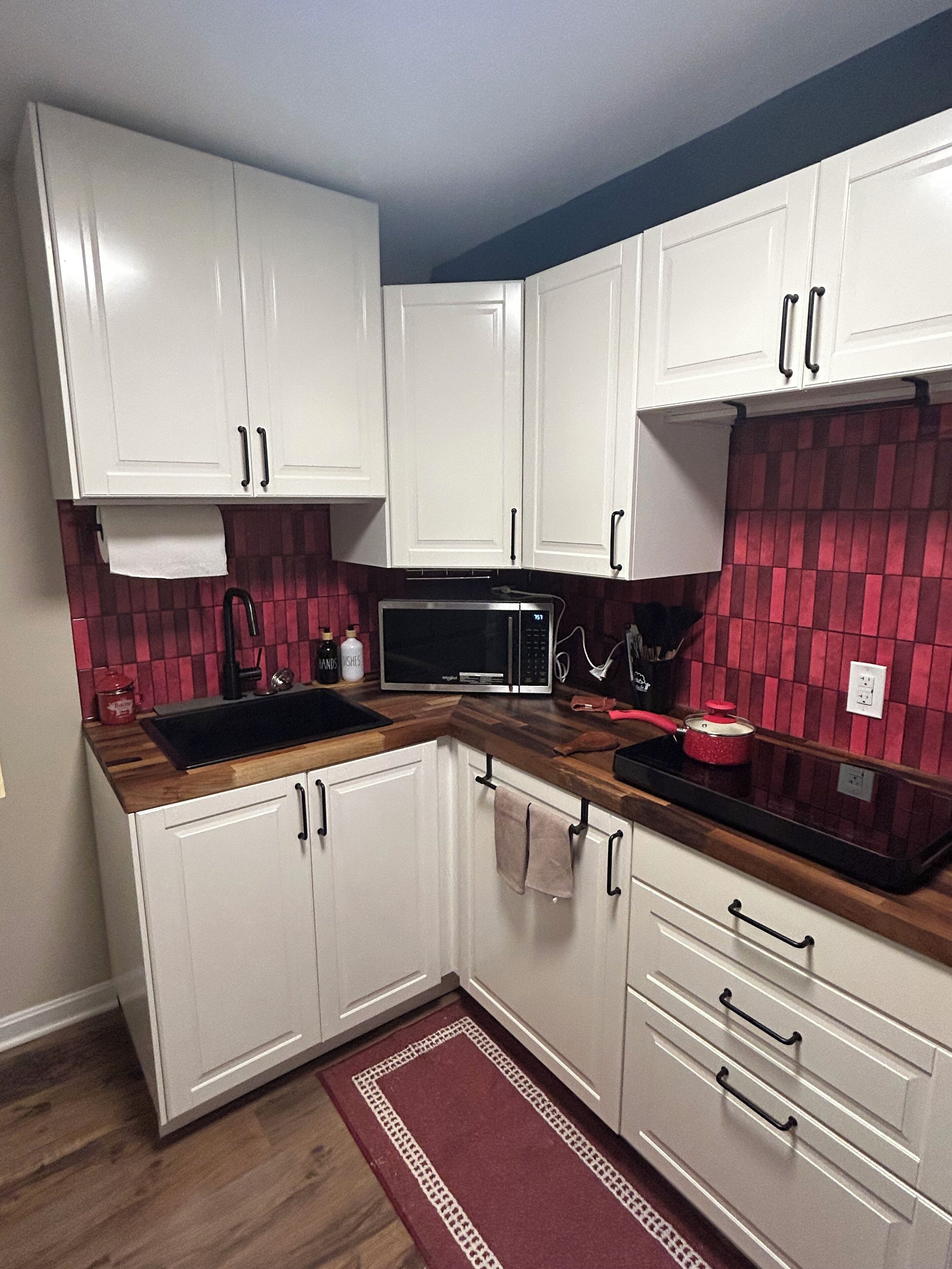 Microwave, stovetop, dishwasher