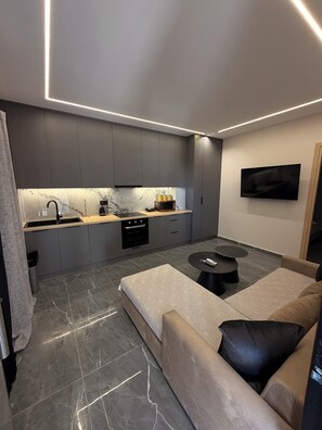 Living area - MONDA APARTMENT 3 (Keratsini)