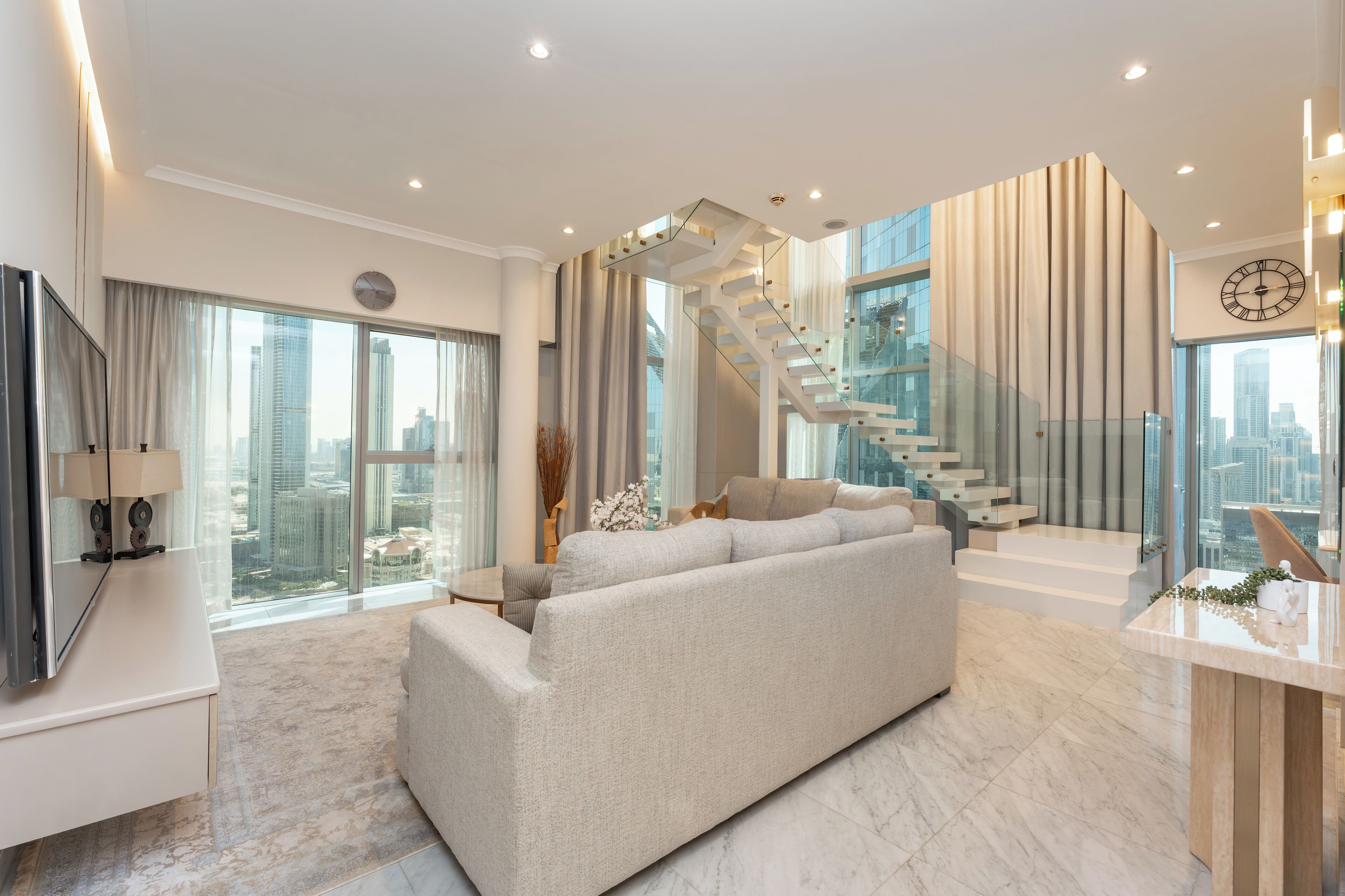 Luxury Duplex, 1 King Bed, Non Smoking, City View