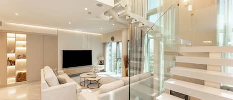 奢華複式房屋, 1 張特大雙人床, 非吸煙房, 城市景 | 內部