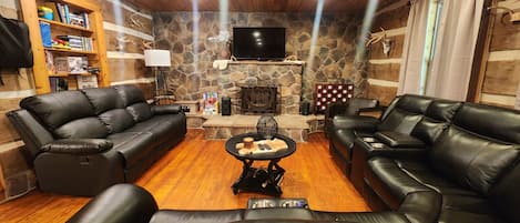 TV, DVD player, books